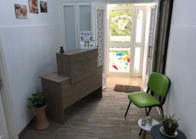 Réception de notre cabinet podologie réflexologie